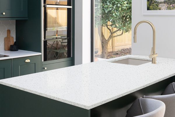Crystal white for kitchen countertops